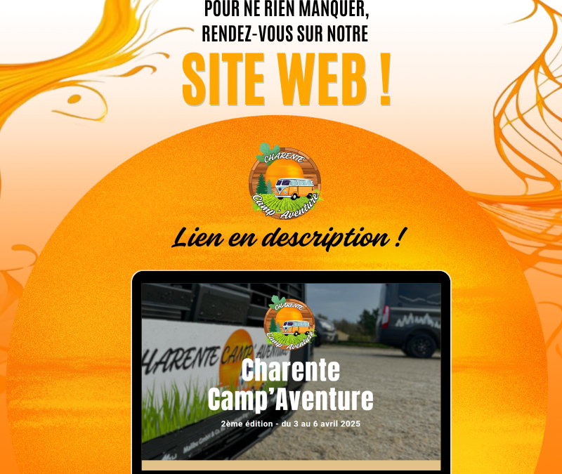 Découvrez le nouveau site web du Charente Camp’Aventure